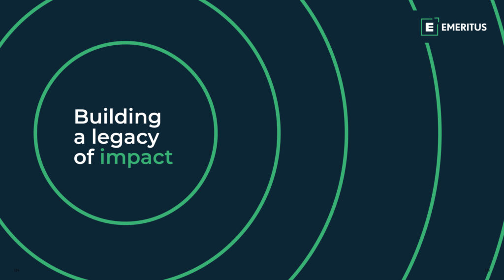 Emeritus’ legacy of impact Emeritus Careers